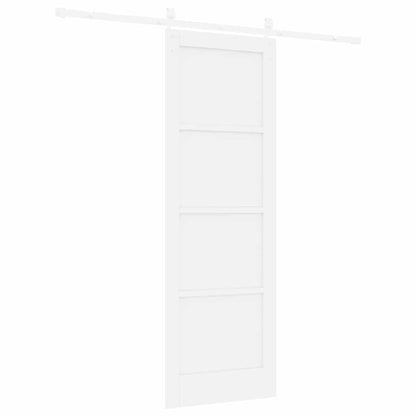 Porta scorrevole Bianco 73,5 x 211 cm Pino massello
