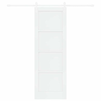 Porta scorrevole Bianco 73,5 x 211 cm Pino massello