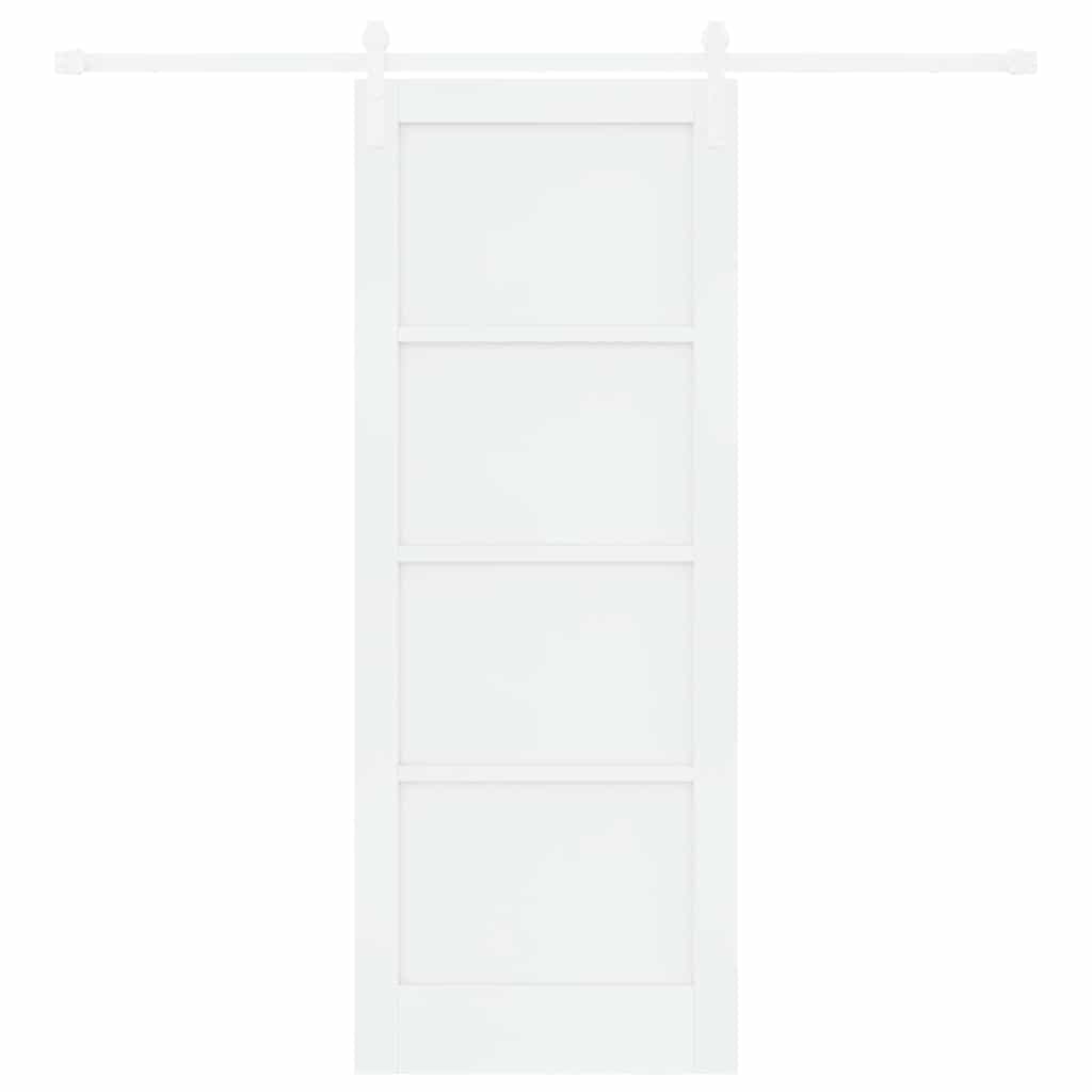 Porta scorrevole Bianco 78 x 202 cm Pino massello