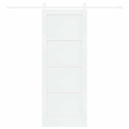 Porta scorrevole Bianco 78 x 202 cm Pino massello