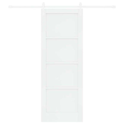 Porta scorrevole Bianco 78 x 211 cm Pino massello