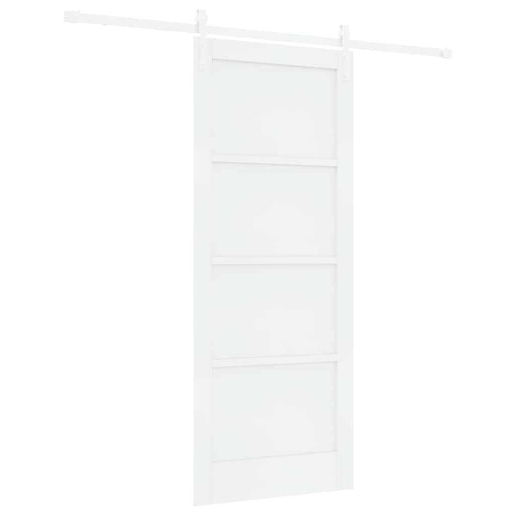 Porta scorrevole Bianco 83 x 202 cm Pino massello