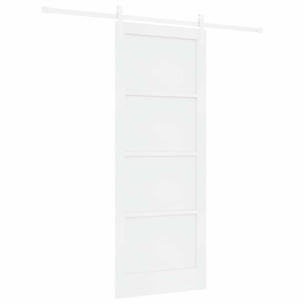 Porta scorrevole Bianco 83 x 211 cm Pino massello