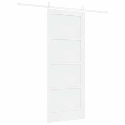 Porta scorrevole Bianco 83 x 211 cm Pino massello
