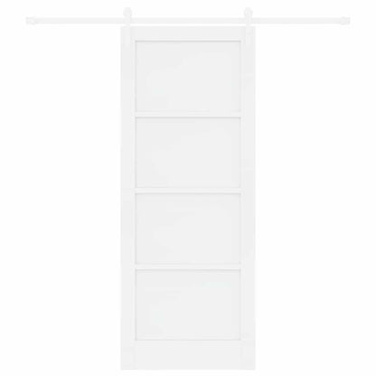 Porta scorrevole Bianco 83 x 211 cm Pino massello