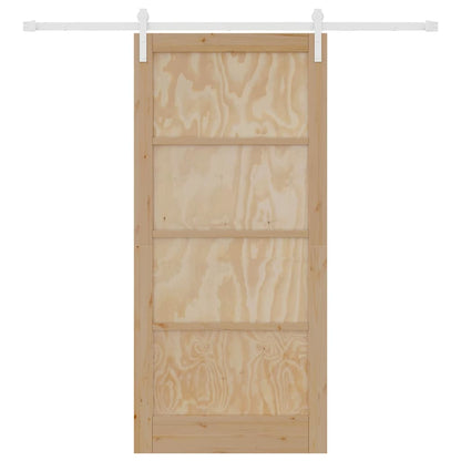 Porta scorrevole Marrone 93 x 202 cm Pino massello