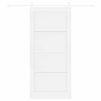 Porta scorrevole Bianco 93 x 211 cm Pino massello