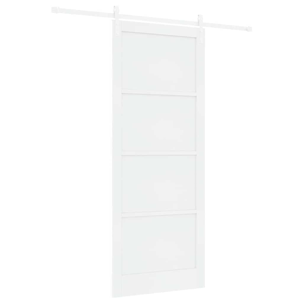 Porta scorrevole Bianco 93 x 232 cm Pino massello