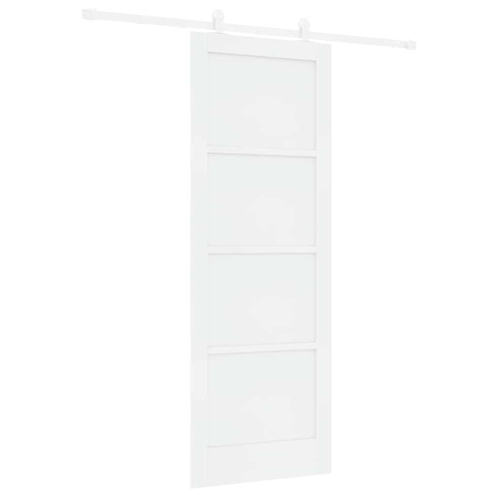 Porta scorrevole Bianco 78 x 211 cm Pino massello