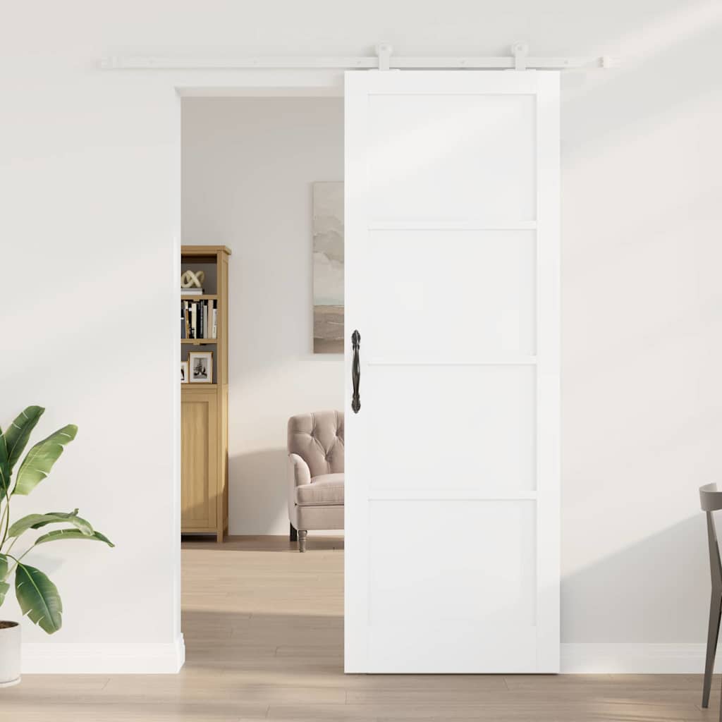 Porta scorrevole ORKDAL Bianco 83 x 232 cm Pino massello