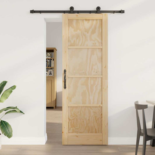 Porta scorrevole ORKDAL Marrone 73,5 x 211 cm Pino massello