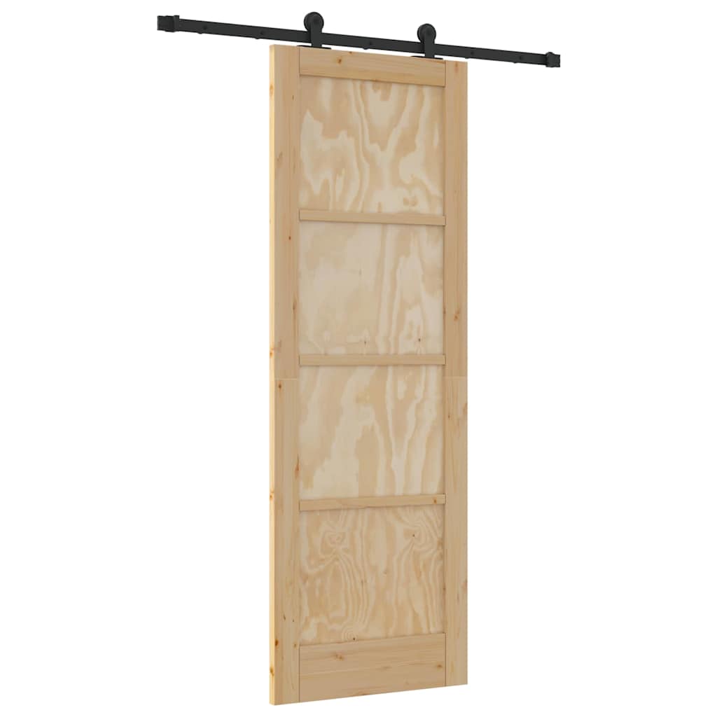 Porta scorrevole ORKDAL Marrone 73,5 x 211 cm Pino massello