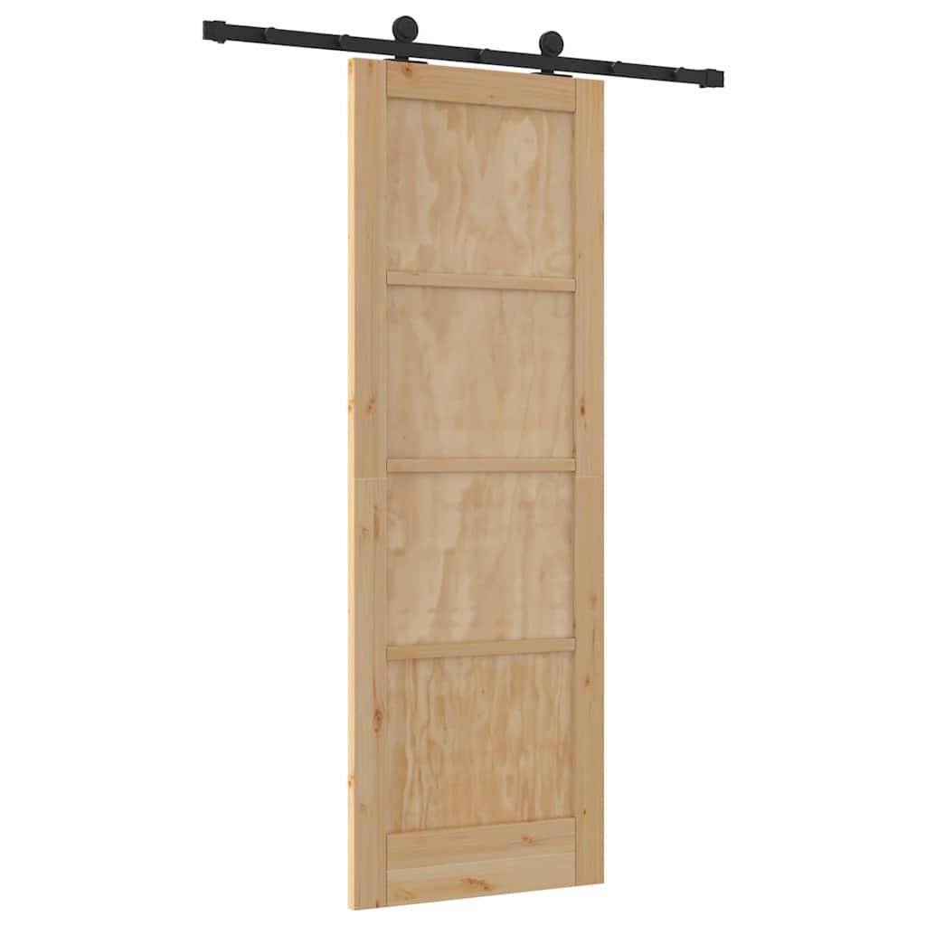 Porta scorrevole ORKDAL Marrone 73,5 x 211 cm Pino massello