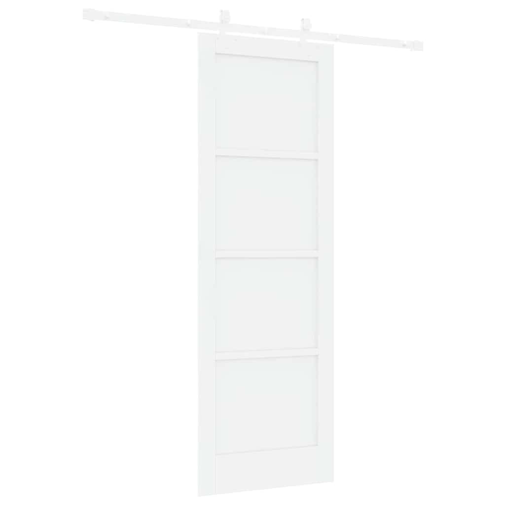 Porta scorrevole Bianco 73,5 x 211 cm Pino massello