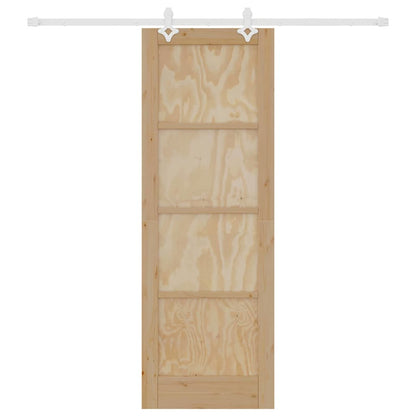 Porta scorrevole Marrone 73,5 x 211 cm Pino massello