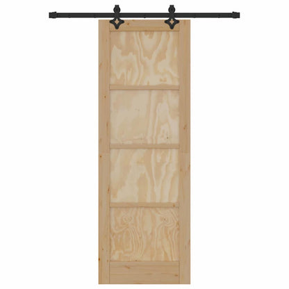 Porta scorrevole ORKDAL Marrone 73,5 x 211 cm Pino massello