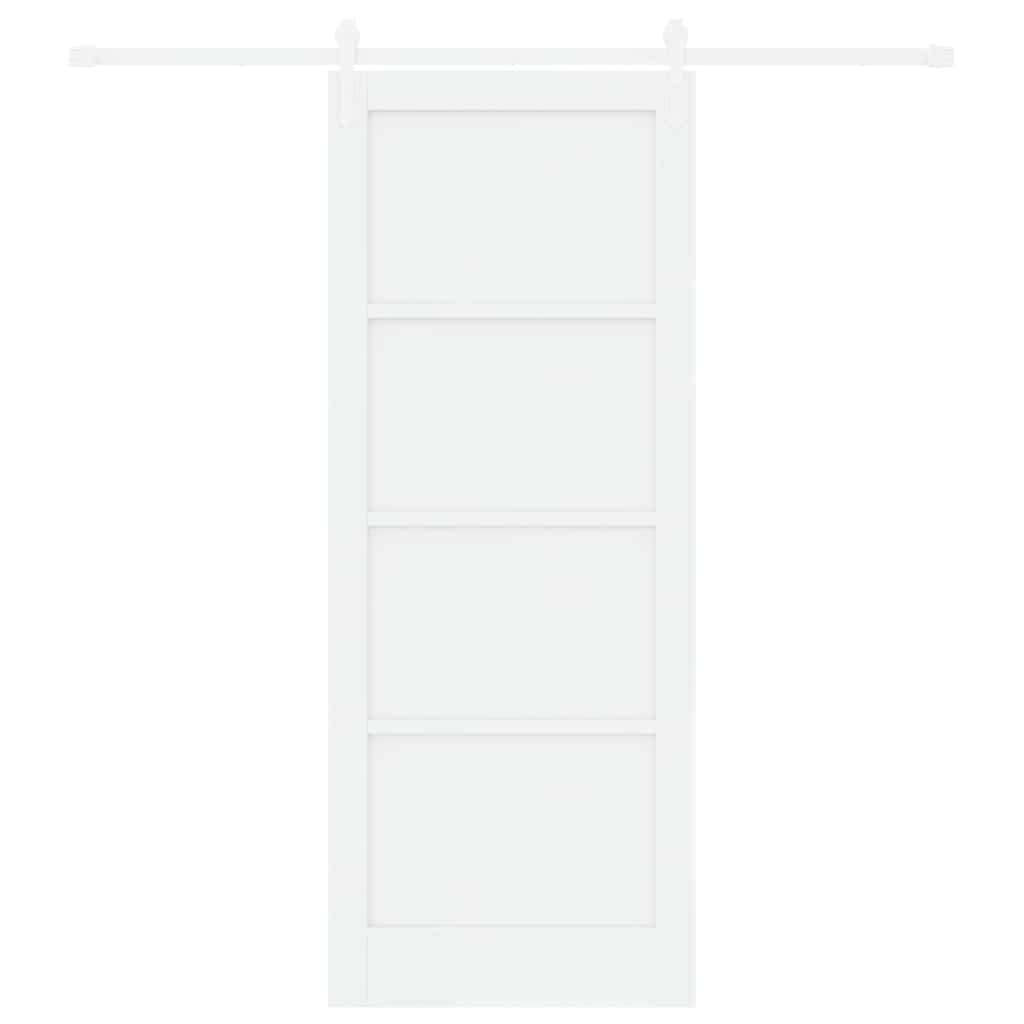 Porta scorrevole ORKDAL Bianco 83 x 211 cm Pino massello