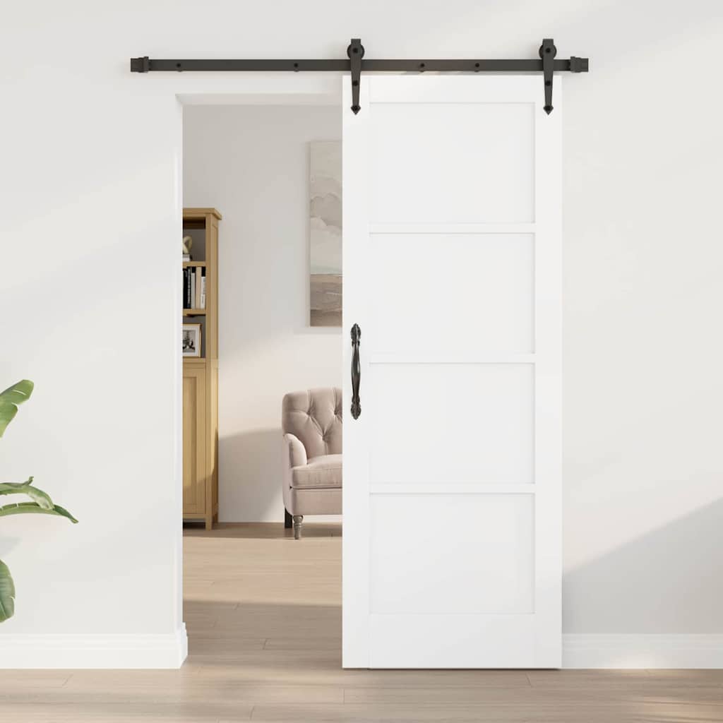 Porta scorrevole ORKDAL Bianco 73,5 x 198,5 cm Pino massello