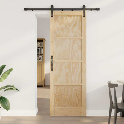Porta scorrevole ORKDAL Marrone 73,5 x 211 cm Pino massello