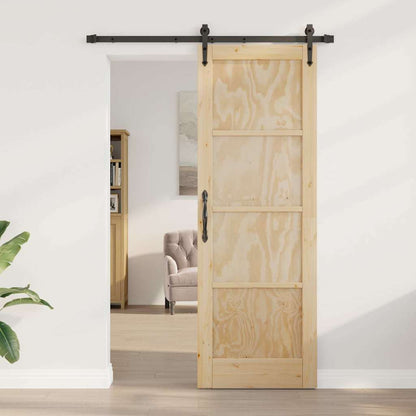 Porta scorrevole ORKDAL Marrone 73,5 x 211 cm Pino massello