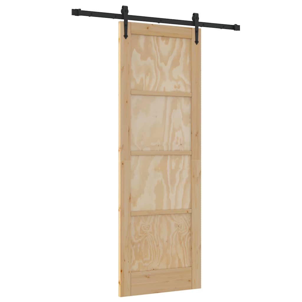 Porta scorrevole ORKDAL Marrone 73,5 x 211 cm Pino massello