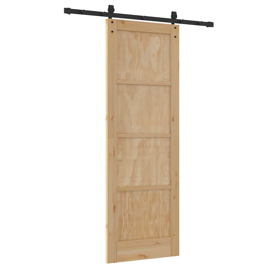 Porta scorrevole ORKDAL Marrone 73,5 x 211 cm Pino massello