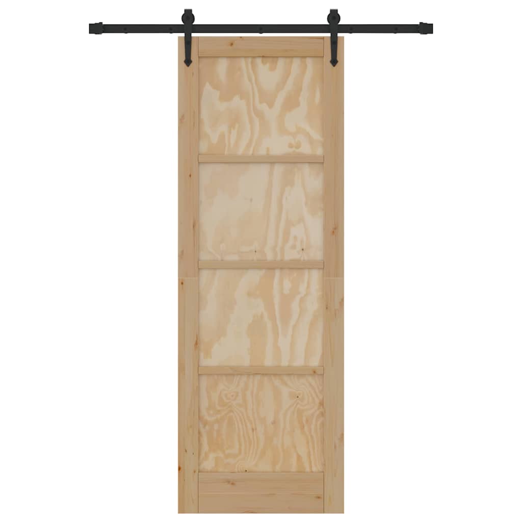 Porta scorrevole ORKDAL Marrone 73,5 x 211 cm Pino massello