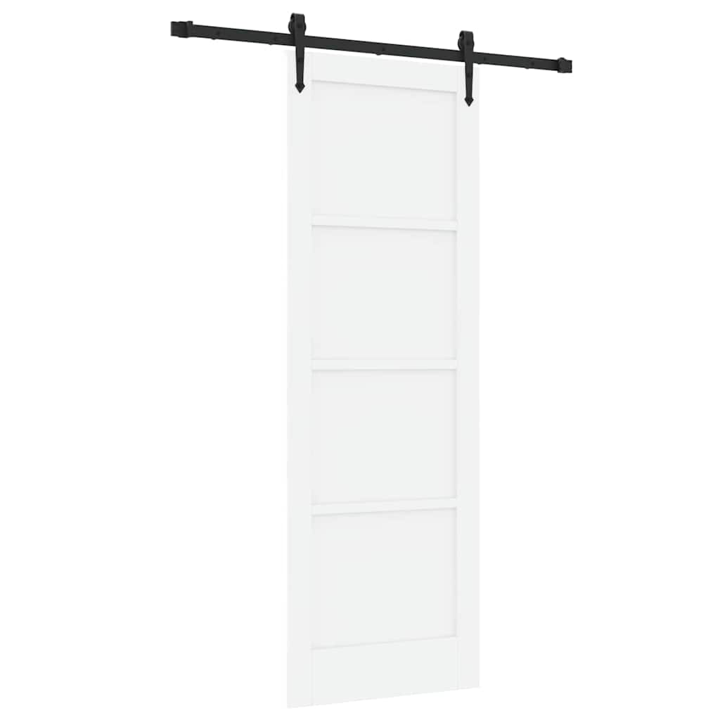 Porta scorrevole ORKDAL Bianco 73,5 x 211 cm Pino massello