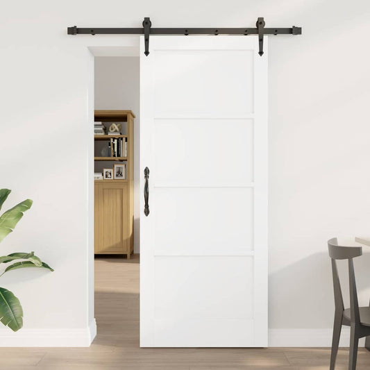 Porta scorrevole ORKDAL Bianco 83 x 202 cm Pino massello