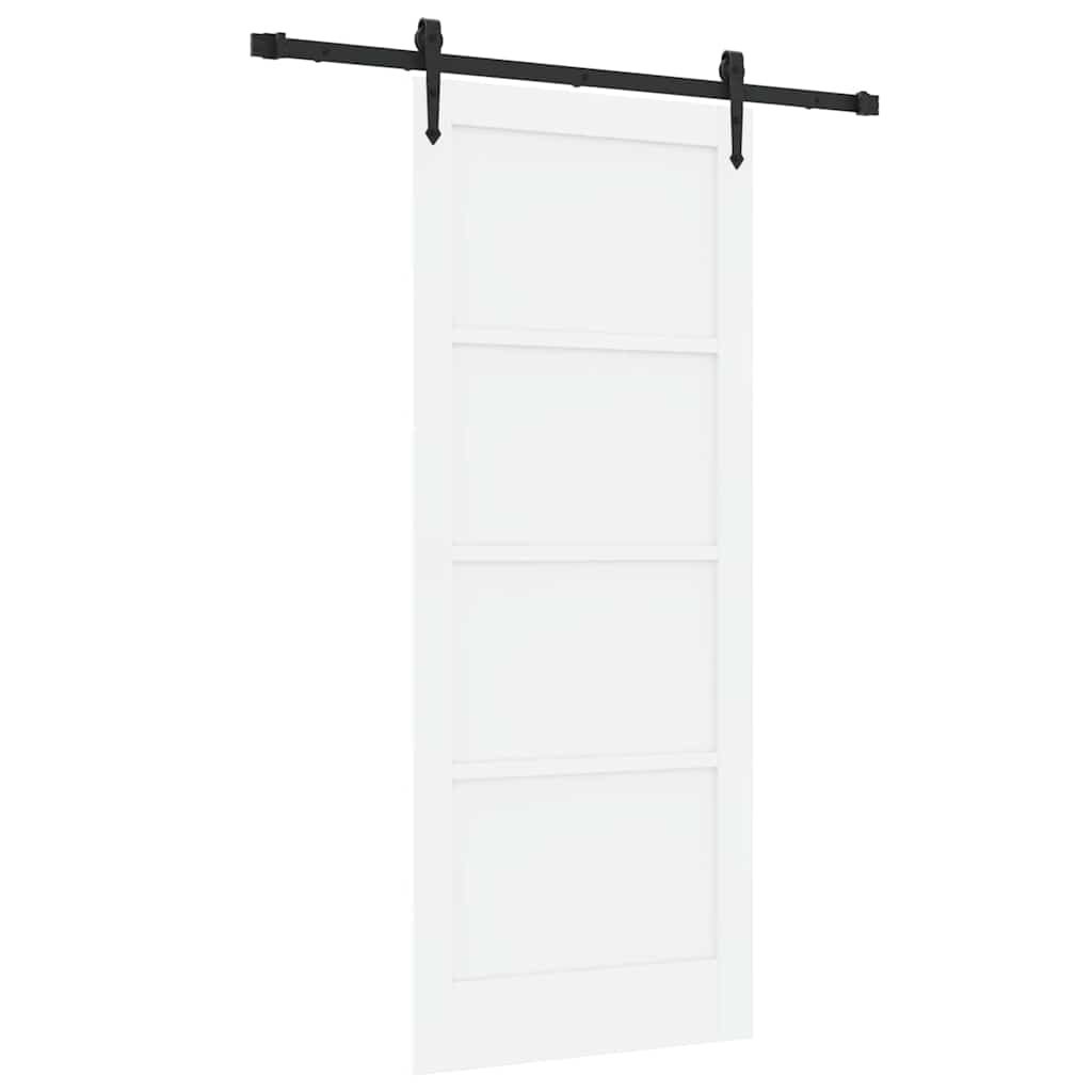 Porta scorrevole ORKDAL Bianco 83 x 202 cm Pino massello