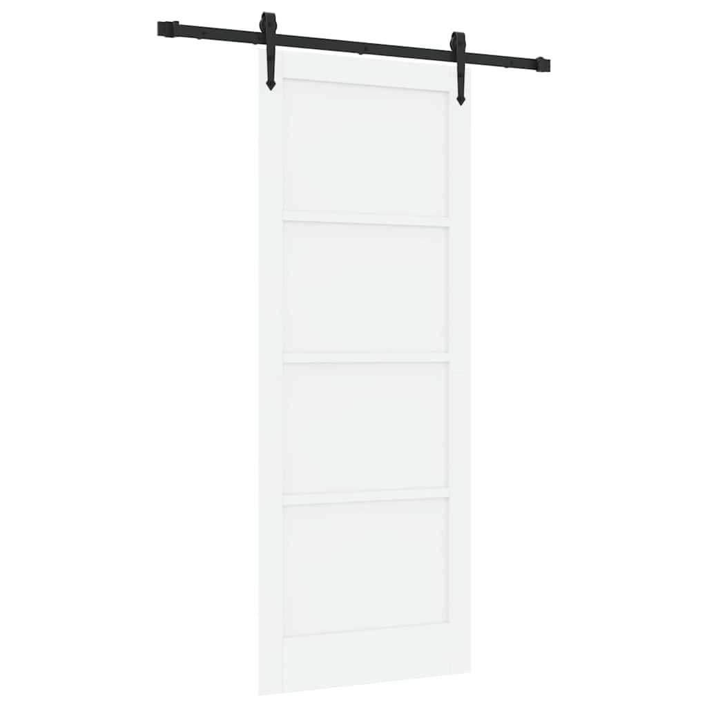 Porta scorrevole ORKDAL Bianco 83 x 211 cm Pino massello