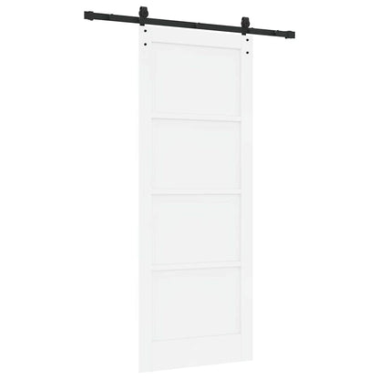 Porta scorrevole ORKDAL Bianco 83 x 211 cm Pino massello