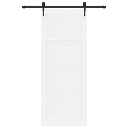 Porta scorrevole ORKDAL Bianco 83 x 211 cm Pino massello