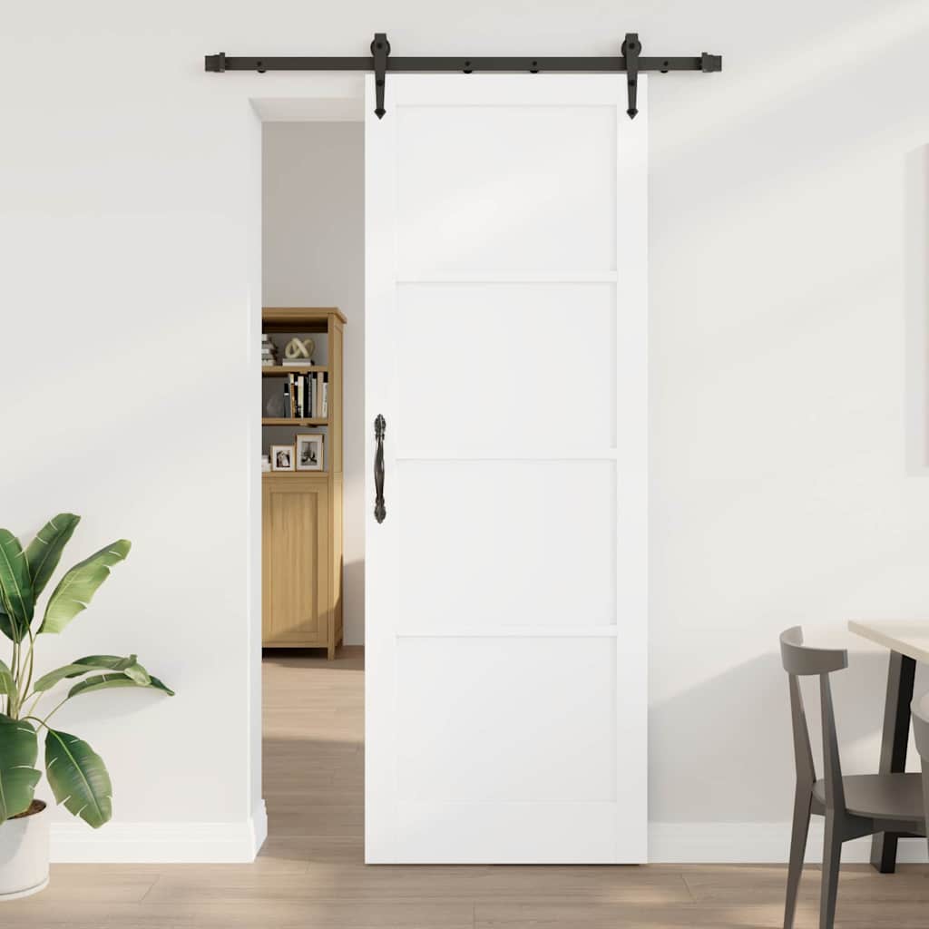 Porta scorrevole ORKDAL Bianco 83 x 232 cm Pino massello