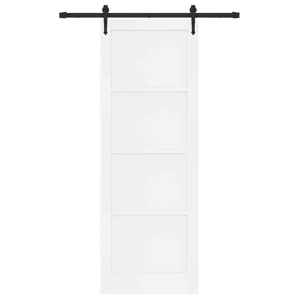 Porta scorrevole ORKDAL Bianco 83 x 232 cm Pino massello