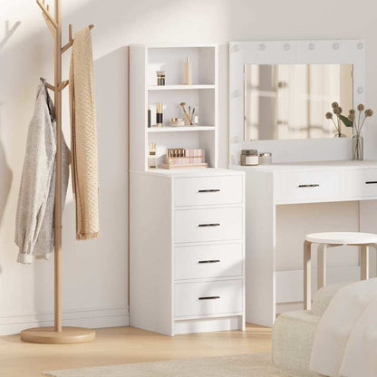 Credenza con cassetto Bianco 40 x 41 x 135 cm Legno multistrato