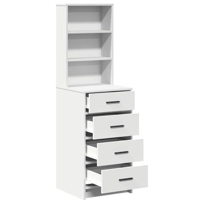 Credenza con cassetto Bianco 40 x 41 x 135 cm Legno multistrato