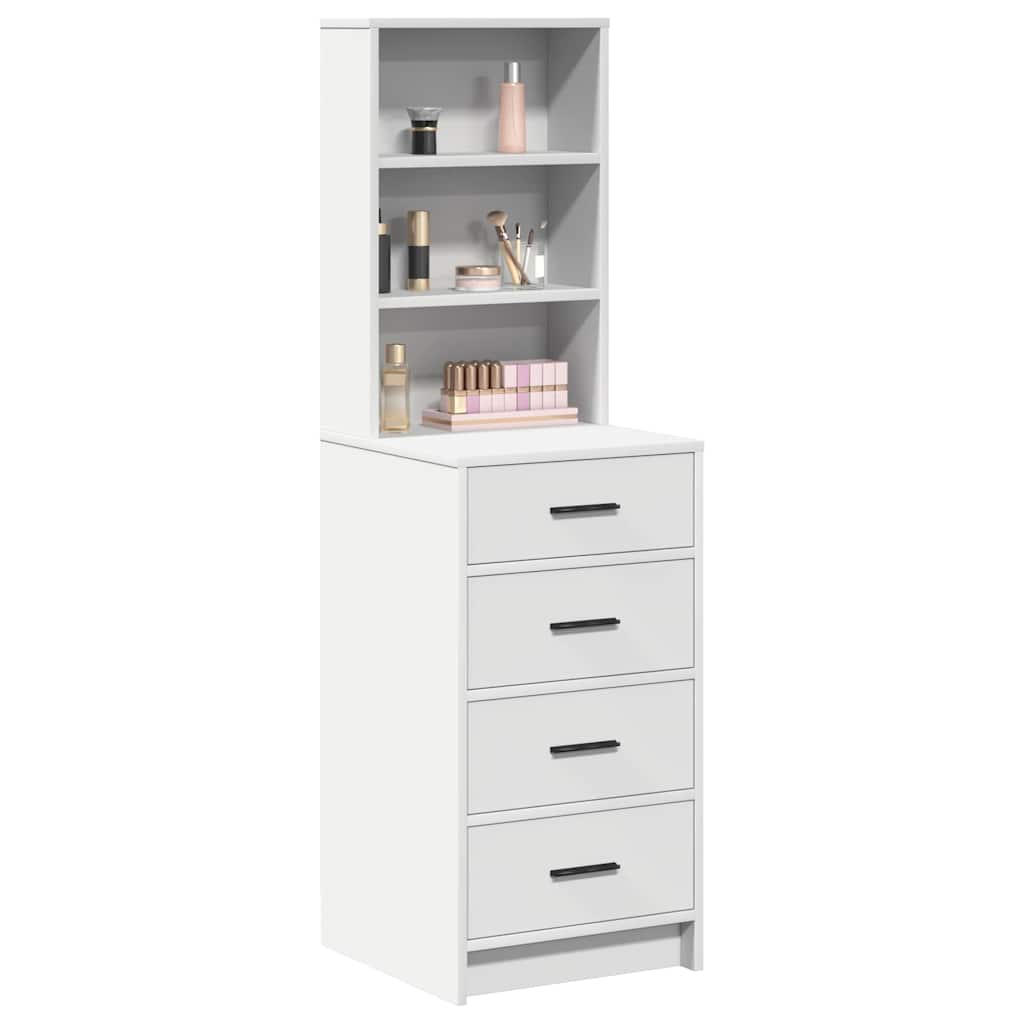 Credenza con cassetto Bianco 40 x 41 x 135 cm Legno multistrato
