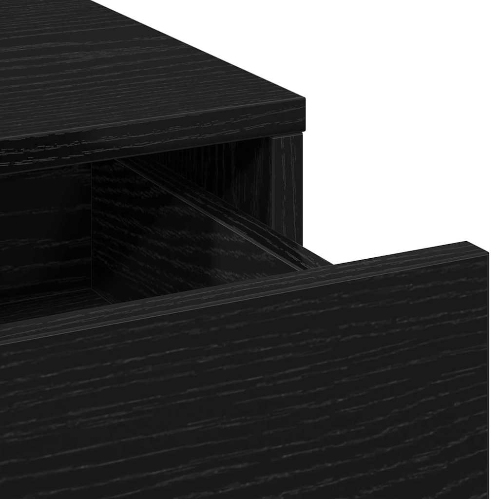 Credenza Rovere nero 40 x 41 x 135 cm Legno multistrato | homemem39