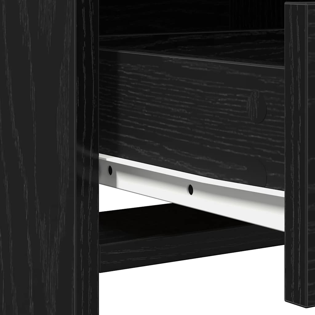 Credenza Rovere nero 40 x 41 x 135 cm Legno multistrato