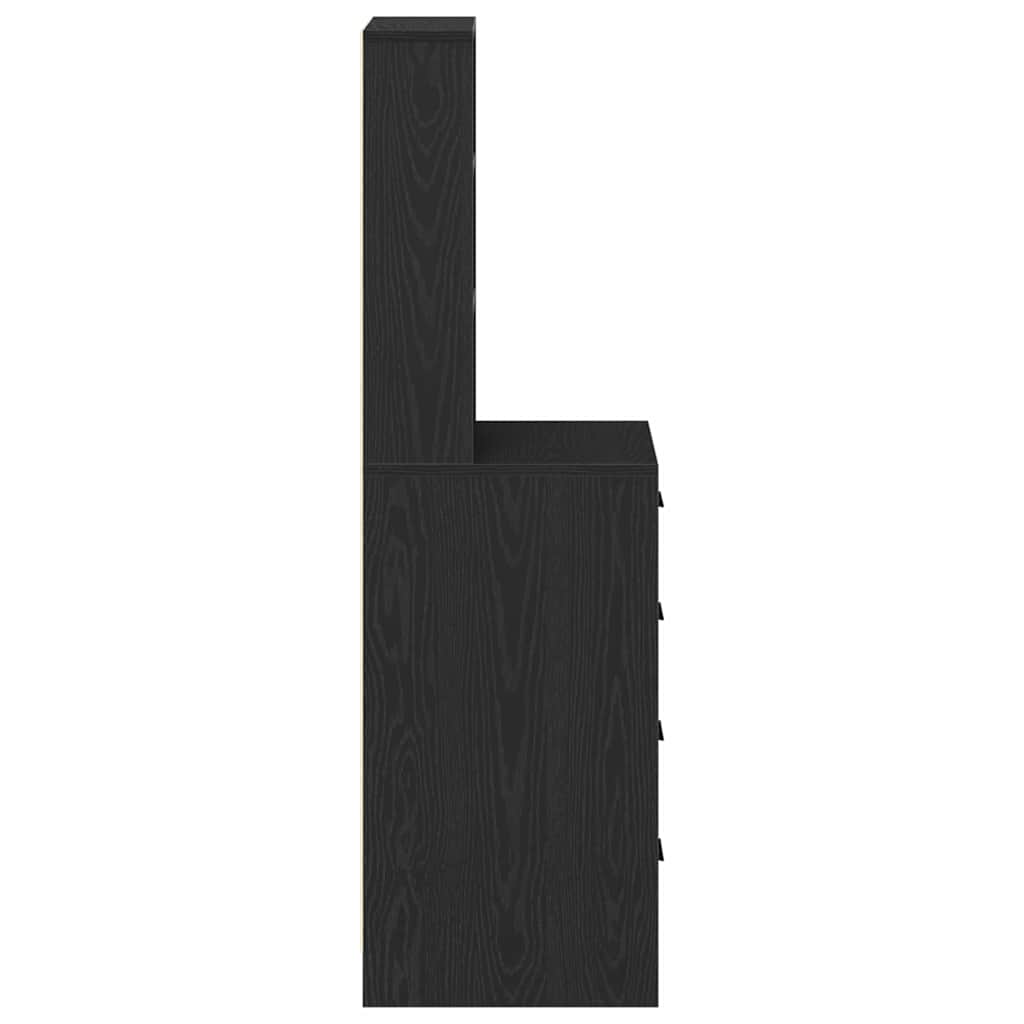 Credenza Rovere nero 40 x 41 x 135 cm Legno multistrato