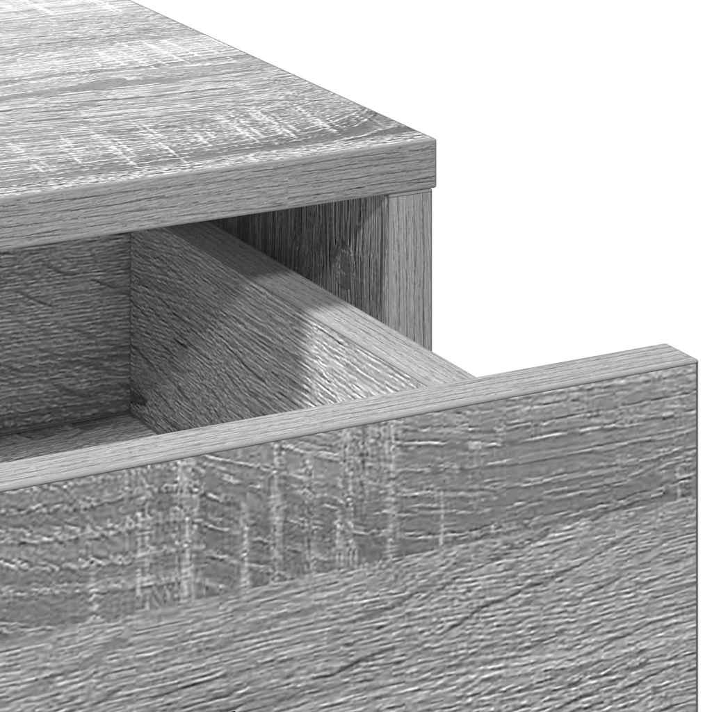 Credenza Grigio sonoma 40 x 41 x 135 cm Legno multistrato