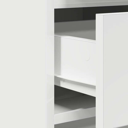 Credenza con cassetto Bianco 40 x 41 x 75 cm Legno multistrato