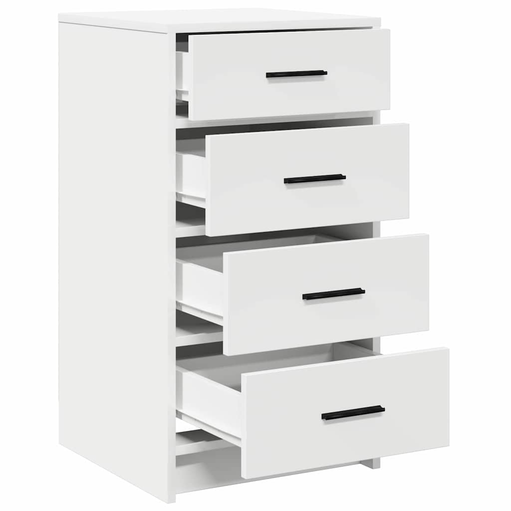 Credenza con cassetto Bianco 40 x 41 x 75 cm Legno multistrato