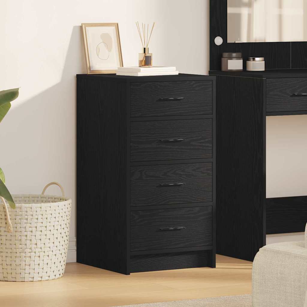 Credenza Rovere nero 40 x 41 x 75 cm Legno multistrato