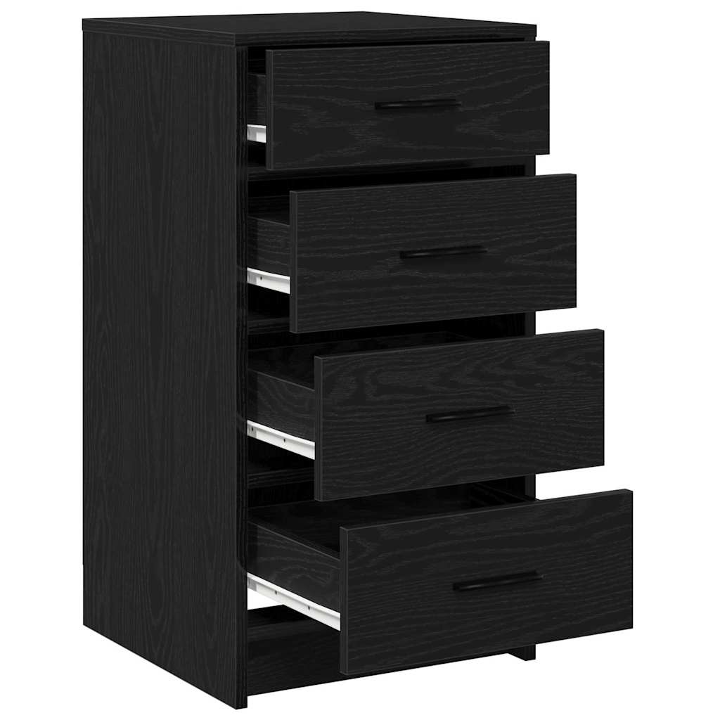 Credenza Rovere nero 40 x 41 x 75 cm Legno multistrato