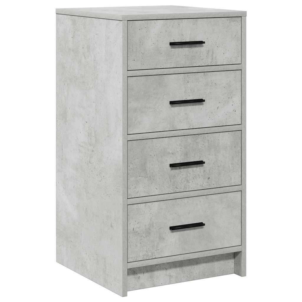 Credenza Grigio cemento 40 x 41 x 75 cm Legno multistrato