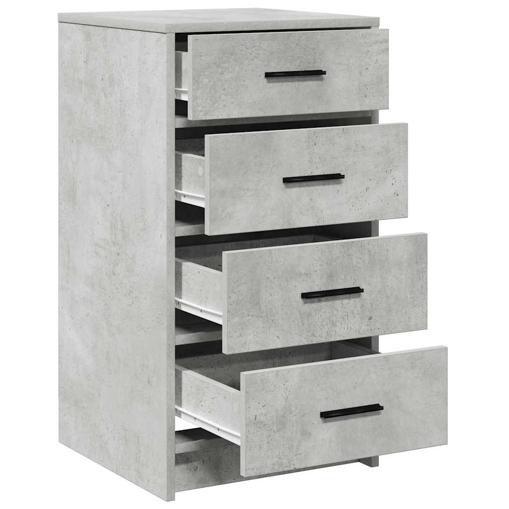 Credenza Grigio cemento 40 x 41 x 75 cm Legno multistrato