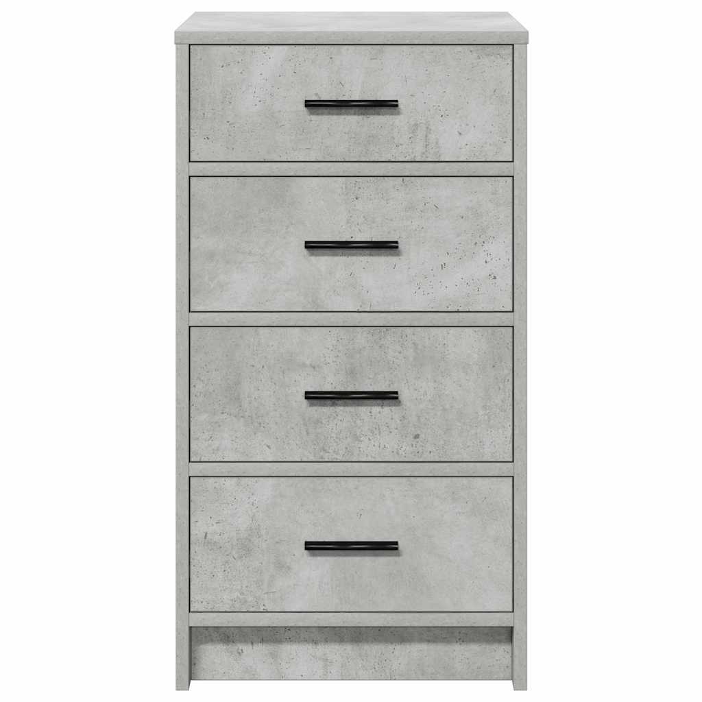 Credenza Grigio cemento 40 x 41 x 75 cm Legno multistrato