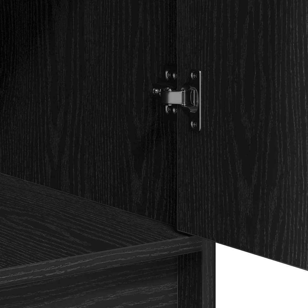 Credenza Rovere Nero 40 x 40.5 x 75 cm Legno multistrato